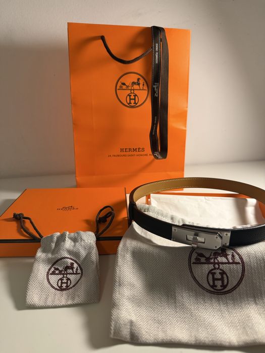 Curea Hermès Kelly 18 - cu cutie și husă de protecție