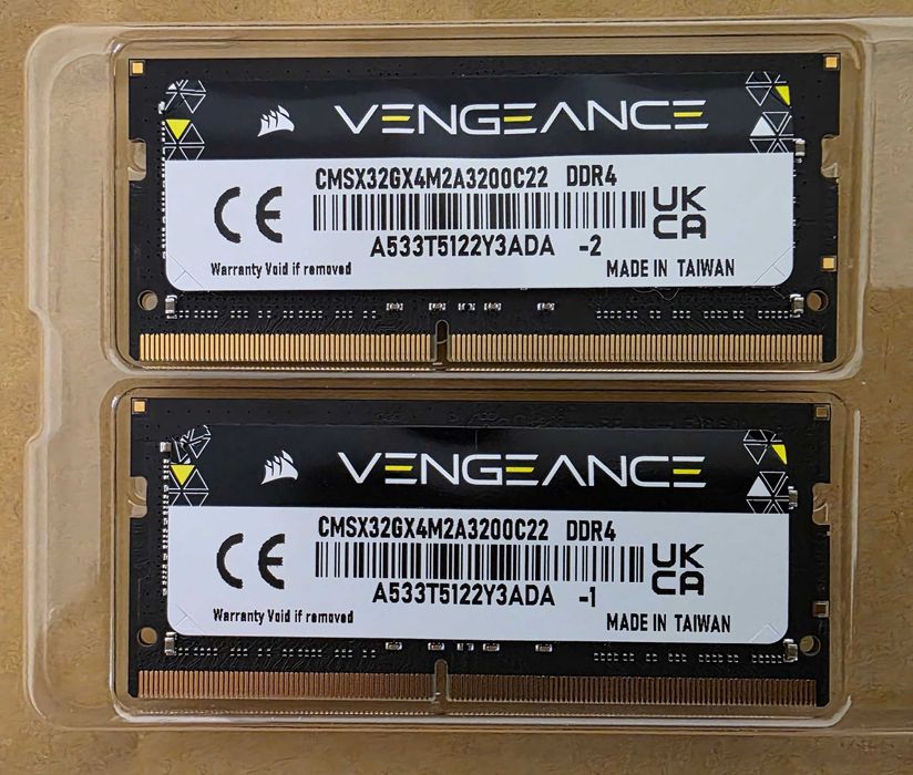 Memorie Corsair Vengeance 32GB (2x16GB) DDR4 3200MHz SODIMM