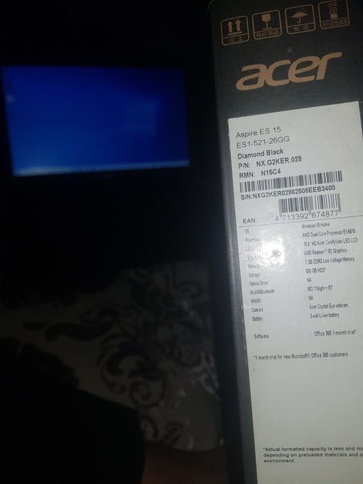 Noutbuk acer sotiladi