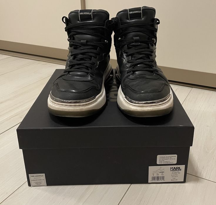 Ghete din piele Karl Lagerfeld marimea 43