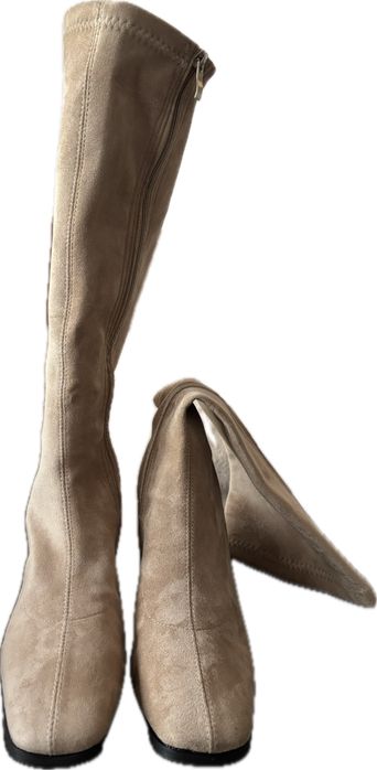 Елегантни ботуши до коляно с ток