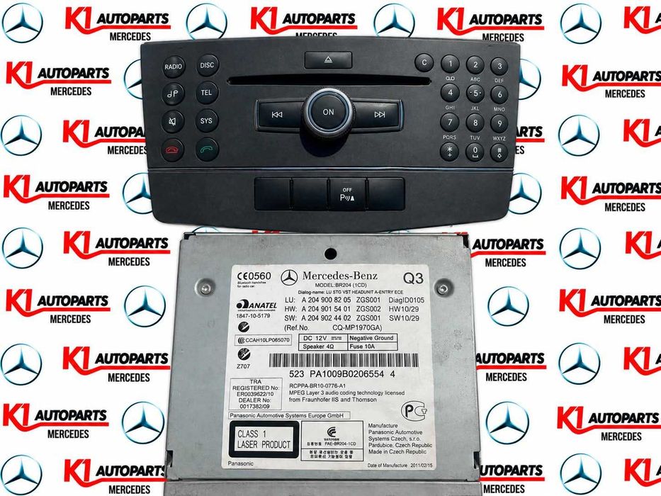 Радио / Навигация / NTG подходящ за мерцедес ц класа / C class w204 с номер А 204 900 82 05