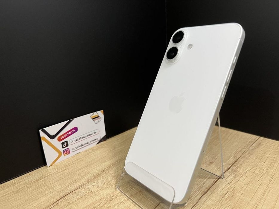 Iphone 16 Plus 128Gb White Second-Hand 3 ani garanție, Telefoane M