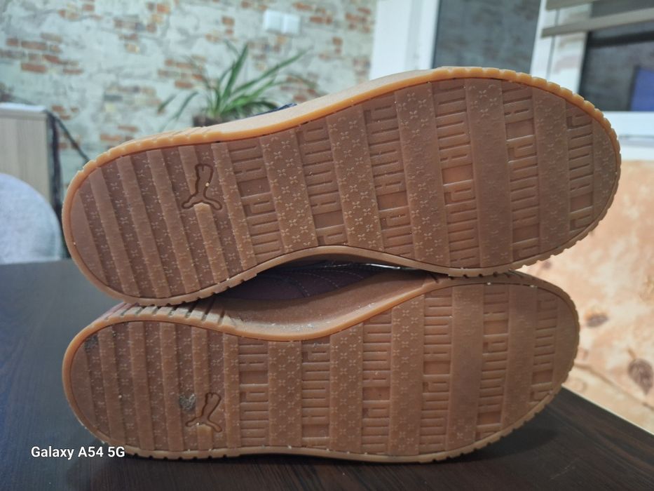 Зимни високи кецове Пума естествена кожа