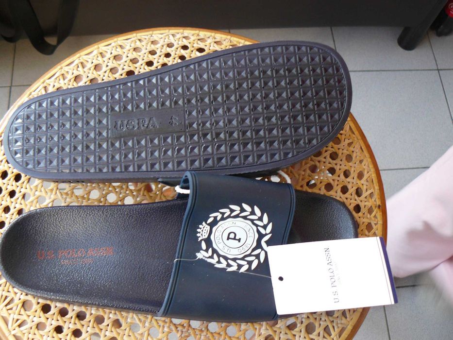 Slapi/Papuci Plaja U.S. POLO ASSN NAVY Pt. Barbati,Originali,Noi Nr 44