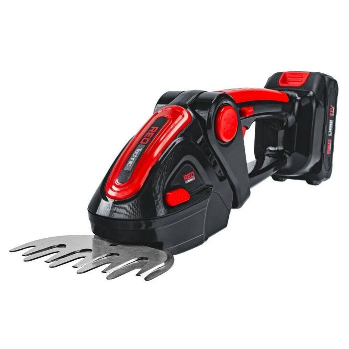 Foarfeca electrica pe acumulator pentru tuns iarba, arbusti, 21 V, Red