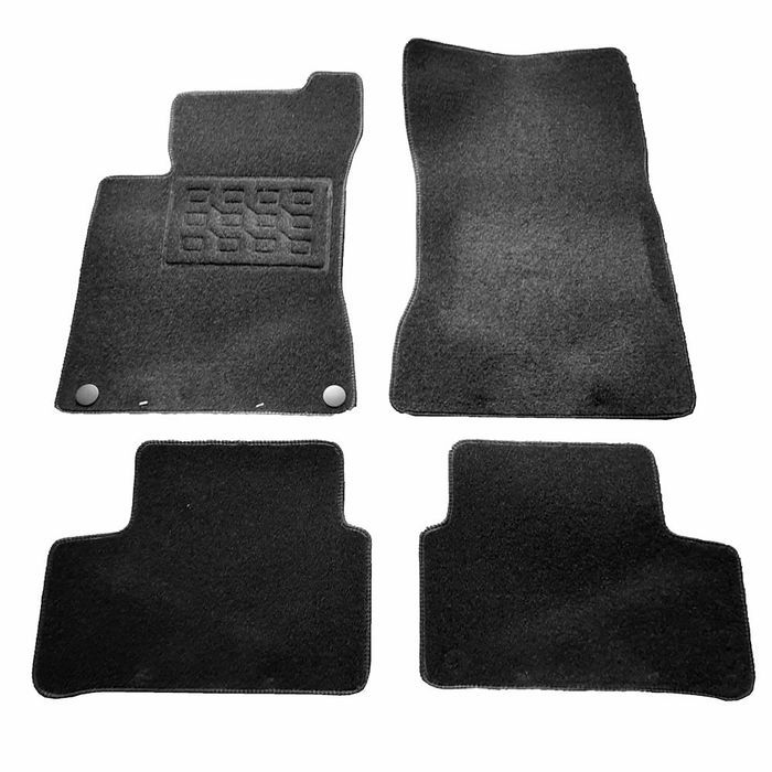 Covorase mocheta Mercedes Clasa Cla 2019-prezent, Clasa A 2018-prezent, Clasa B 2018-prezent, Negre, set de 4 Buc