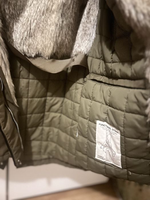 Geaca parka cu blana zara xs