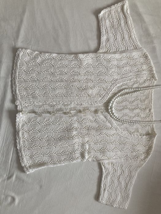 Bluza, cardigan crosetat din lanica fina