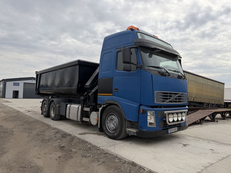 Volvo FH 12 6*2, 460hk abrol cu macara