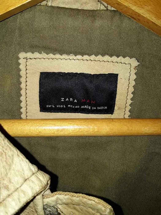 Ексцентрично  мъжко  кожено  яке Zara