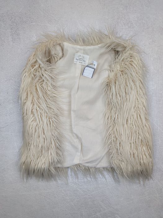 Vestă Blană Ecologică Zara Nouă cu Etichetă Iarnă Fete 7-8 ani / XXS