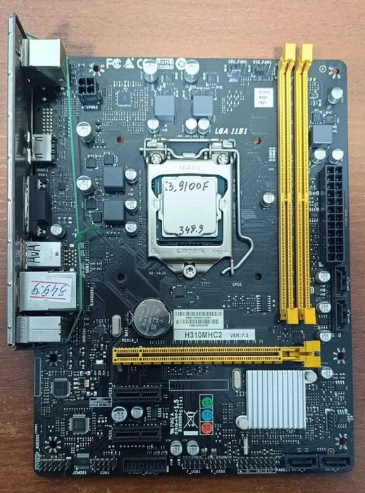 Biostar H310MHC2+i3 9100F! Yaxshi holatda! 8ta!