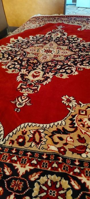 Cuvertură / Covor Plușat Vintage Oriental (195x138 cm) | Velvet Boho Throw