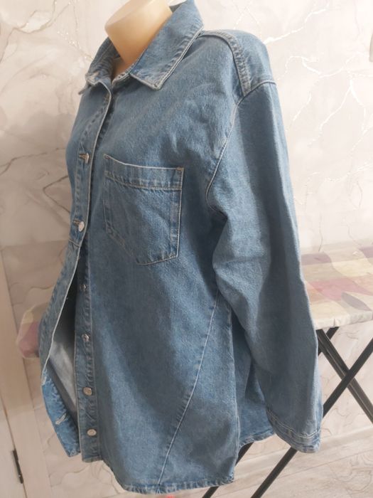 Джинсовая рубашка Зара