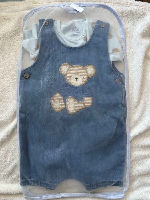 Бебешки гащеризон с боди къс ръкав Next Baby за лятото НОВ