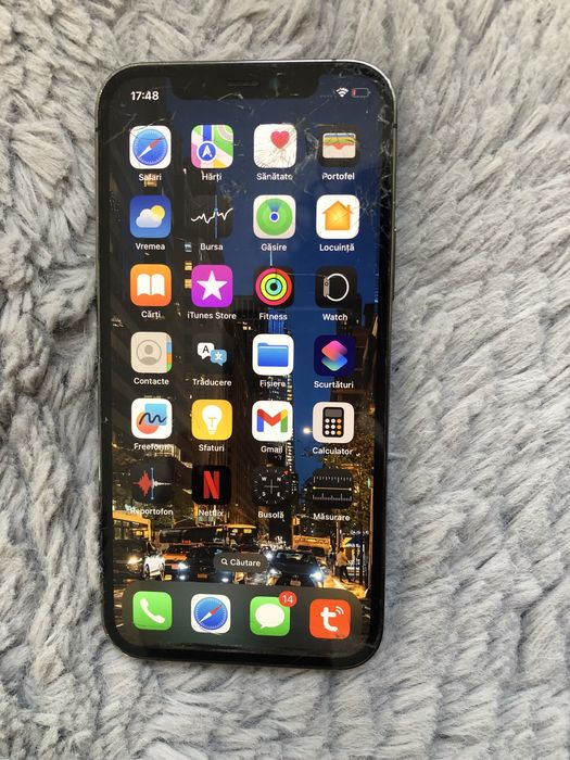 Iphone 12 pro negru 128 gb 91% baterie
