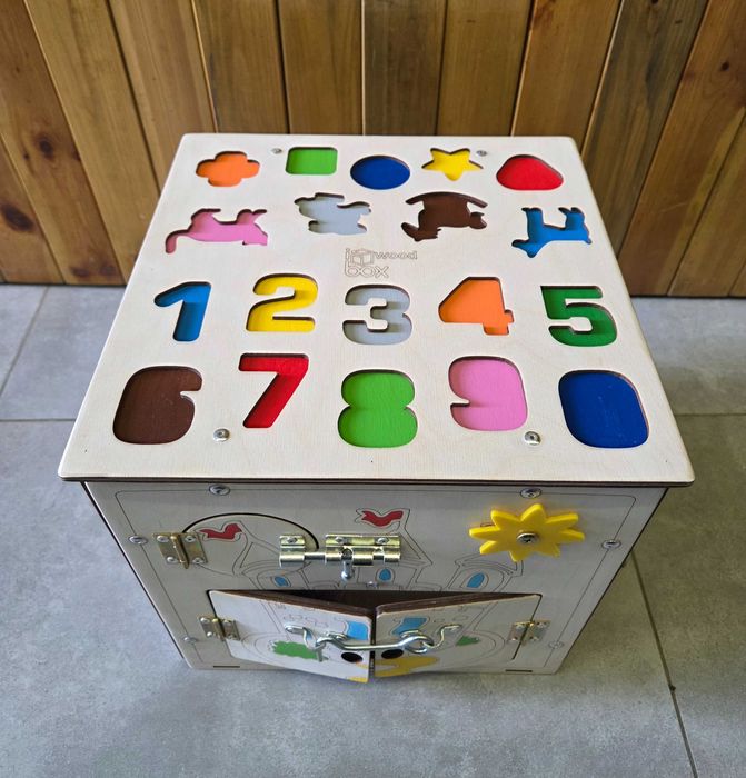 Бизибокс Деревянный. BusyBox ручной работы. Бизиборд|Hand Made|Бизикуб