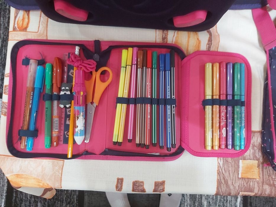 Rucsac ghiozdan Herlitz set cu penar si sac sport