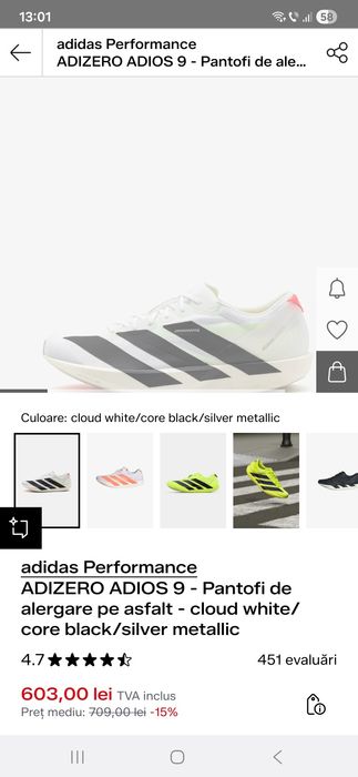Adidas Adizero Adios Pro 9 M