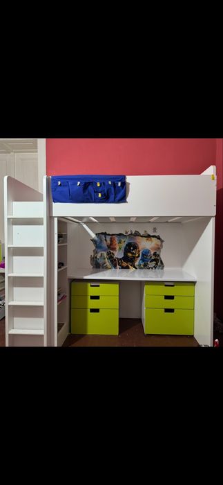 2 Seturi pat supraetajate Ikea cu birouri