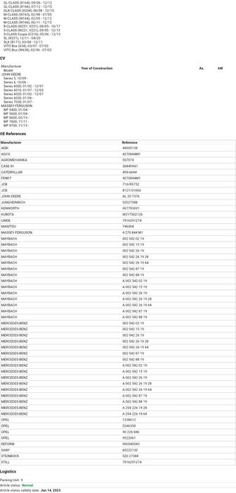 Чисто ново реле Mercedes SRS