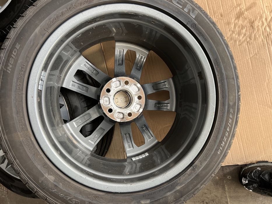 Vand jante audi cu anvelope de vara 245 45 R18 dot 2024
