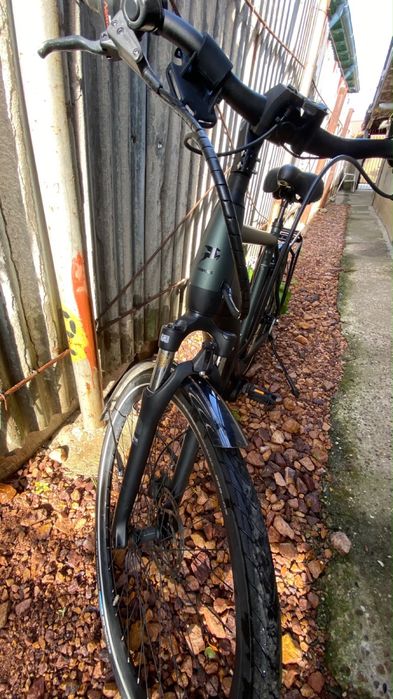 Bicicletă Electrică Pegasus – Trekking, Suspensie, Frâne pe Disc, Portbagaj