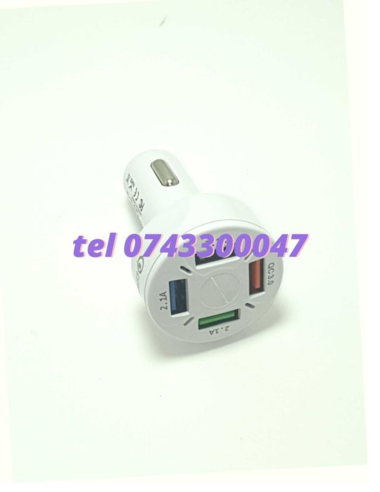 Superfastcharge Incarcator Auto Cu Patru Porturi Usb Partycharge