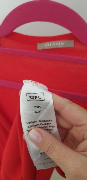 Cardigan roșu Orsay – mărimea L
