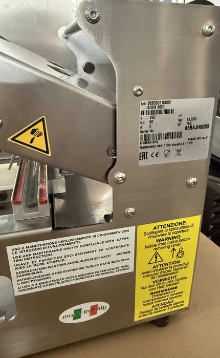 Mașină termosigilat caserole SIRMAN SIGIX M20 – NOUĂ – 900W – 230V – INOX