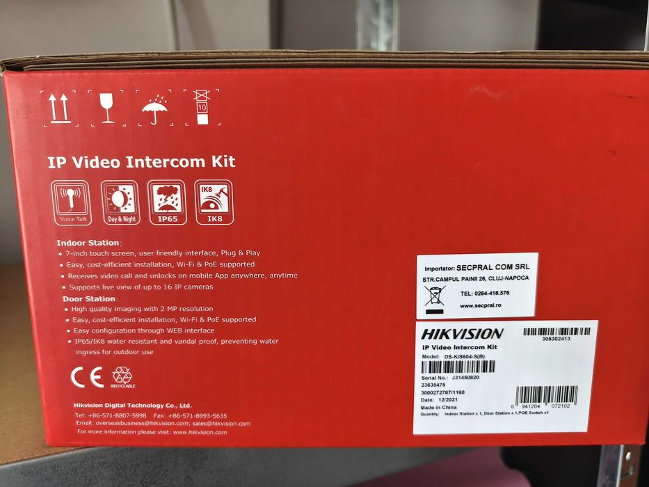 Kit Videointerfon IP Hikvision - NOU