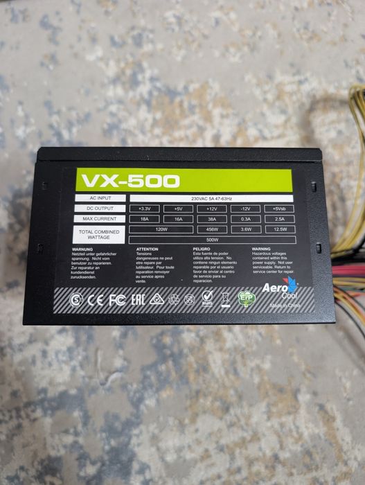 Блок питания AeroCool VX-500 500W