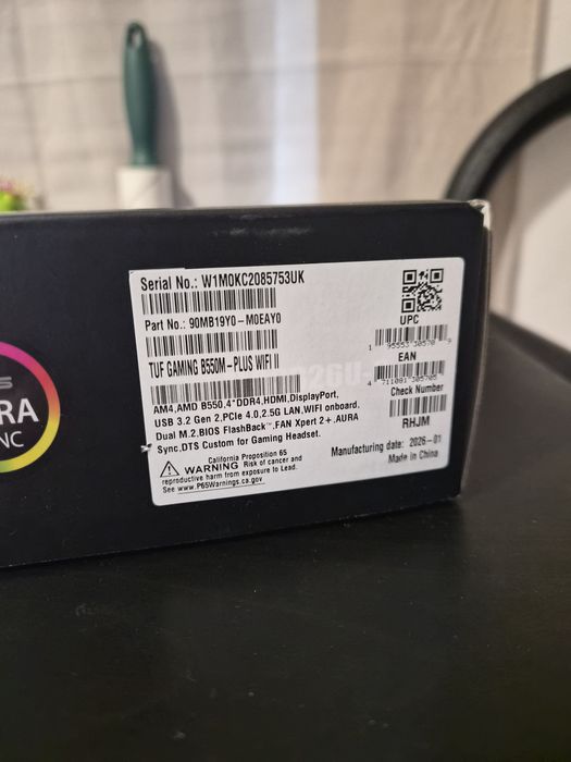 НОВА ASUS TUF Gaming B550M-Plus WiFi II – Фабрично запечатана – ГАРАНЦИЯ!