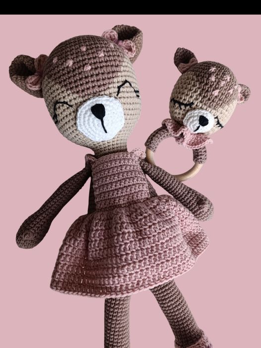 Плетени куклички еленчета и комплект за кошара