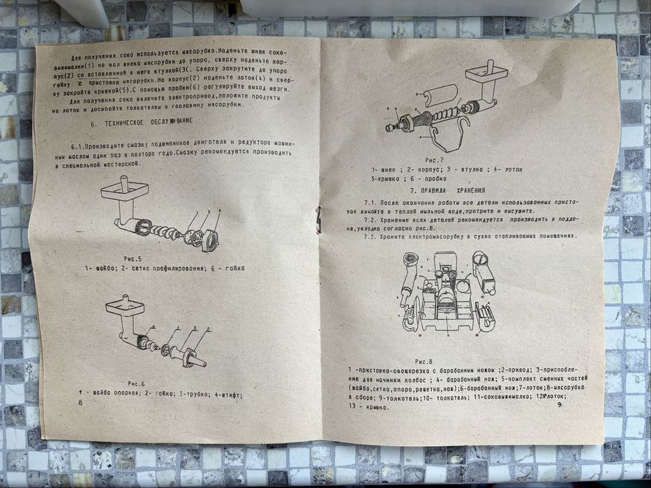 Електрическа месомелачка СССР