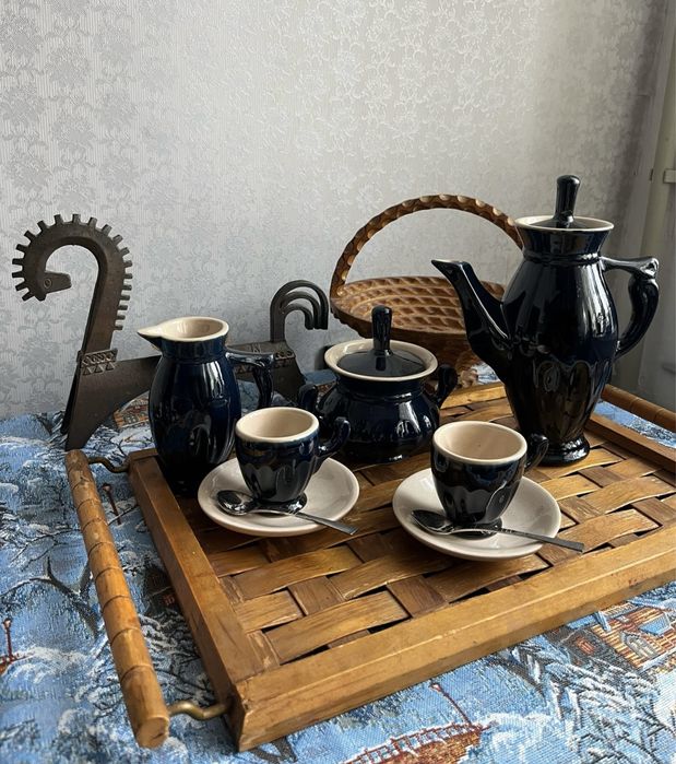 Кофейный сервиз времен СССР (керамика)