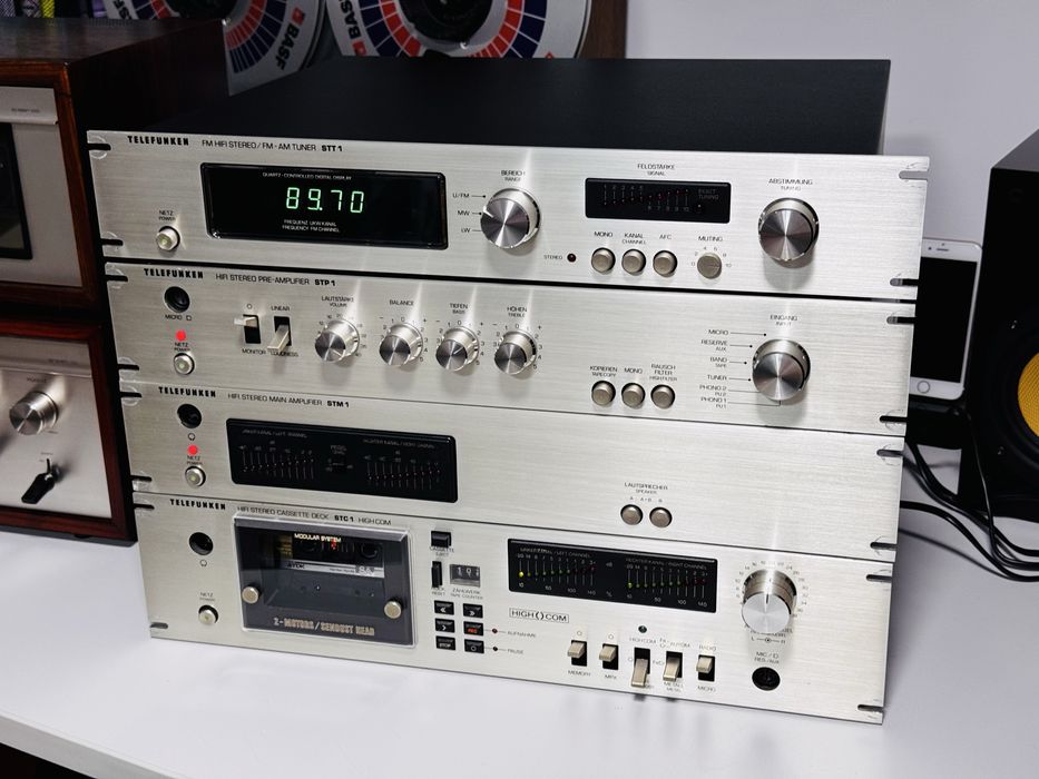 Linie audio Hi-Fi TELEFUNKEN seria 1,putere-preamplificator,deck,tuner