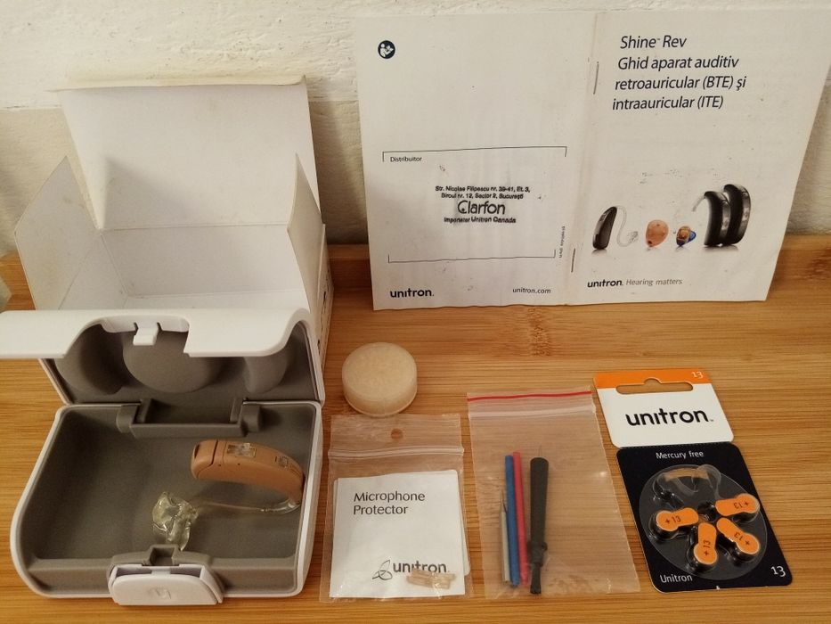 Unitron Shine Rev 3 S - Aparat medical auditiv. Oliva. Casca. Nou.