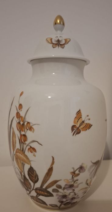 Vază porțelan KAISER W. Germany – decor floral vintage