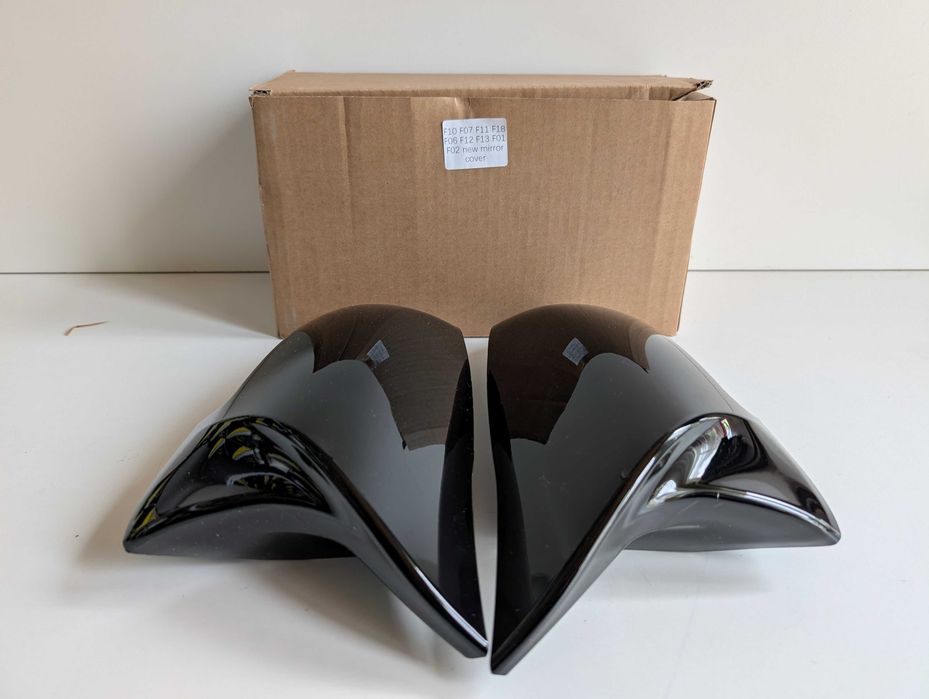 Капаци огледала BMW F10 F07 F11 F18 F06 F12 F13 F01 F02 черни БМВ