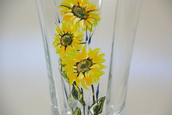 Ръчно рисуван Комплект "Слъчногледи", Макове от 6 части. Ново