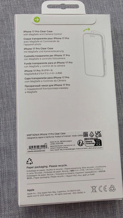 Husa telefon originala APPLE iPhone 17 Pro TechWoven cu MagSafe - Blue, MGF44ZM/A