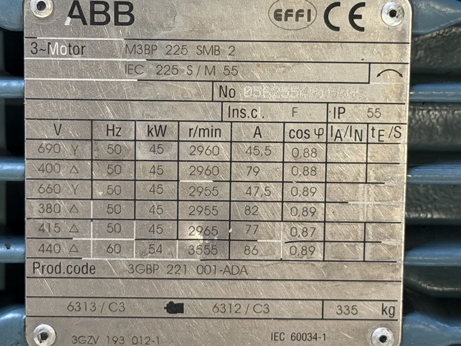 Водна помпа Allweiler NT 65-250/02 45 кВ/помпа за вода