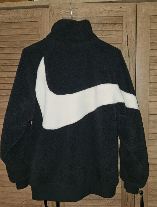 Jachetă Nike Big Swoosh Reversibilă Boa Negru Alb