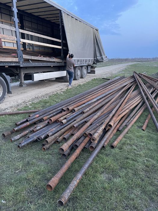 TEAVA TUBING pentru constructi hale fanare garaji stalpi gard cu mufa si filet