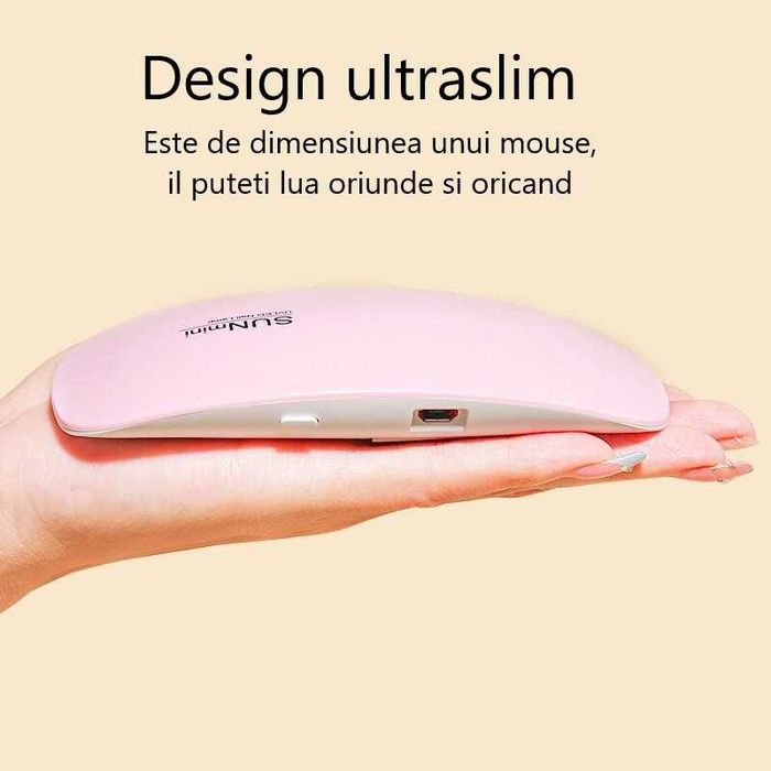 Lampa cu UV pentru uscare unghii, portabila  - Transport gratuit