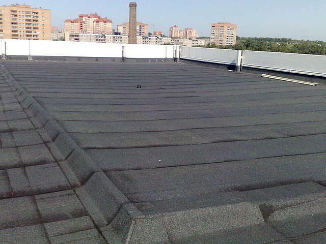 Мягкий кровля крыша.