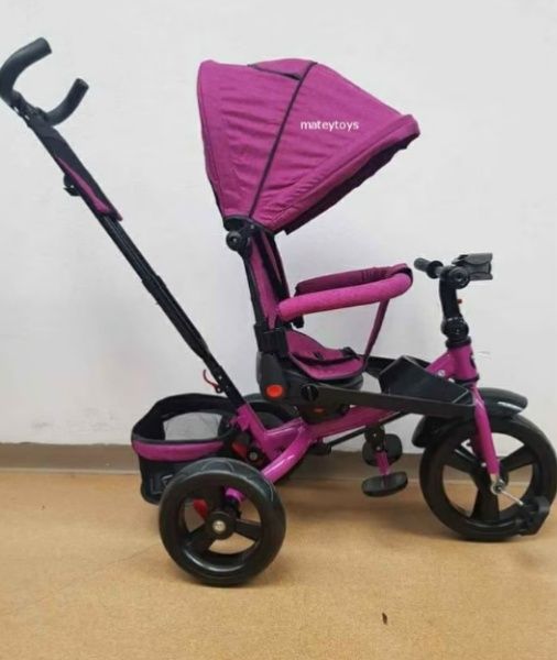 Tricicleta cu poziție de somn, scaun reversibil,8-36 luni