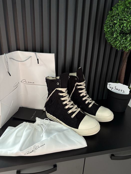 Rick Owens Ramones Denim Slashed